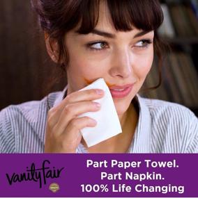 img 3 attached to Vanity Fair Extra Absorbent Paper Napkins: 80 2-Ply Disposables for Messy Meals, Ultimate Absorbency Guaranteed!