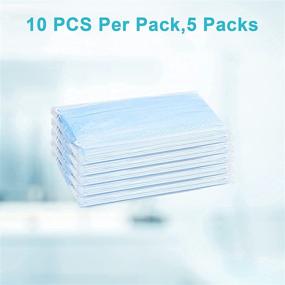 img 1 attached to Disposable 50PCS Adult Face Masks