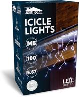 joiedomi 100 led 5.67ft christmas icicle lights - perfect for indoor and outdoor decorations, events, and tree lighting (cool white) logo