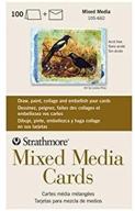 strathmore str-105-662 mixed media full cards (100 pack), 5 x 6.875 inch logo