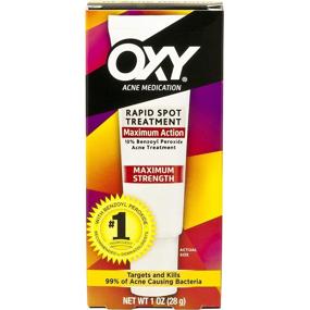 img 1 attached to 💪 OXY Acne Medication Maximum Action Spot Treatment 0.82 oz (Pack of 3) - Effective Acne Solution for Clear Skin
