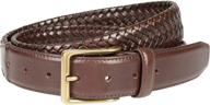 freedom stretch braid leather brown logo