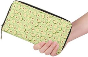 img 3 attached to 👛 Printed Women's Leather Wallet Clutch – Stylish Handbags with Integrated Wallets