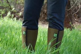 img 2 attached to Lymeez Tick Repelling Leg Gaiters featuring 3D Mesh Technology