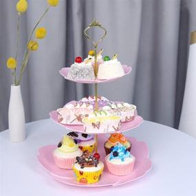 img 2 attached to 🧁 Birthday Cupcake Plastic Dessert Display Stand