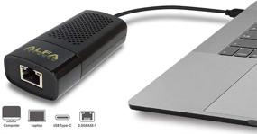 img 2 attached to 🔌 ALFA USB-C to 2.5Gigabit Ethernet Adapter, Thunderbolt 3 and USB-C Compatible, for MacBook and Windows Systems