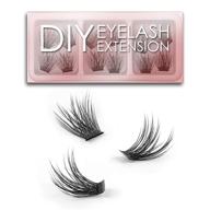 улучшите свои ресницы с eyelashevolution diy наращиванием ресниц, достигните потрясающего 3d эффекта с индивидуальными прядями ресниц на клейкой основе 12 кластеров объемных/натуральных ресниц, идеально для использования дома - упаковка ресниц c керлинга (12мм-объем) логотип