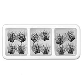 img 3 attached to 👁️ Enhance Your Lashes with EYELASHEVOLUTION DIY Eyelash Extension, Achieve a Stunning 3D Effect with Glue Bonded Band Individual Lash 12 Clusters Volume/Natural Lashes Set, Perfect for Home Use - C curl Lashes Pack (12mm-Volume)