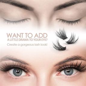 img 2 attached to 👁️ Enhance Your Lashes with EYELASHEVOLUTION DIY Eyelash Extension, Achieve a Stunning 3D Effect with Glue Bonded Band Individual Lash 12 Clusters Volume/Natural Lashes Set, Perfect for Home Use - C curl Lashes Pack (12mm-Volume)