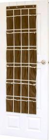 img 1 attached to 👠 Brown Over The Door Hanging Shoe Organizer - Simple Houseware (64'' x 19'') with 24 Pockets