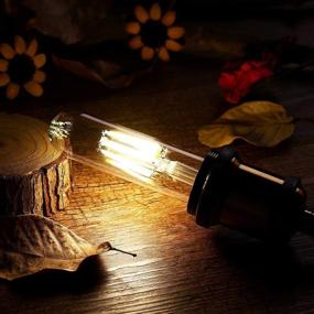 img 2 attached to 💡 Nostalgic Dimmable Tubular Edison Filament Bulb