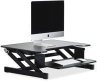 💻 enhance your workstation with the lorell sit-to-stand monitor riser in sleek black design logo