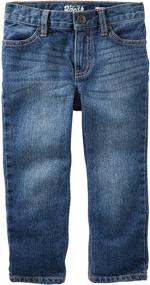 img 3 attached to 👖 Trendy Boys' Straight Jeans in Natural Indigo - Ideal Clothing Choice for Toddlers