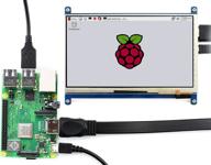 🖥️ waveshare 7 inch capacitive touch screen lcd (c) 1024 x 600 hdmi interface display shield panel - raspberry pi/pc compatible - raspberry pi4 3 model b supported logo