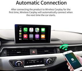 img 2 attached to 🚗 CarlinKit 2.0 Беспроводной адаптер CarPlay для Audi с заводской проводкой | Преобразуйте Audi A3 A4 A5 A6 A7 Q7 Q2 R8 Q5 MMI 2017-2021 в беспроводной CarPlay.