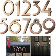 📪 diggoo 20 pack mailbox numbers: 2.76 inch high, bronze plating process, address stickers for apartment, house, office, cars, trucks logo
