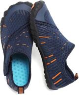 premium lightweight comfort walking athletic navy orange 36 girls' shoes: stylish and supportive footwear for active girls logo