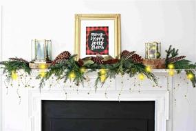 img 2 attached to DearHouse Christmas Garland Fireplace Decoration Seasonal Decor