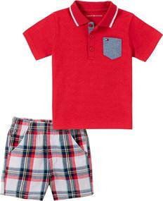 img 1 attached to Tommy Hilfiger Pieces Shorts Stripes Boys' Clothing - Clothing Sets