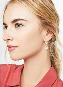 img 2 attached to 💫 Chic Hoop Huggie Earrings Pack: Dainty Gold Plated Charms, Lightning, and Snake Design for Women and Girls - Perfect Jewelry Gifts for Valentine's Day and Mother's Day