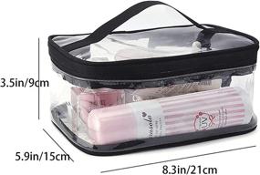 img 3 attached to Enkrio Portable Waterproof Transparent Cosmetic Travel Accessories