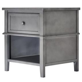 img 1 attached to 🌙 Evolur Universal Nightstand in Elegant Storm Grey - Simplify Your Bedroom Décor!