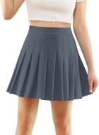 👗 muadress womens tennis skater dress - pleated women's clothing logo