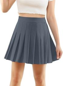 img 4 attached to 👗 MUADRESS Womens Tennis Skater Dress - Pleated Women's Clothing