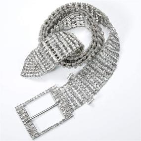 img 2 attached to Dubulle Rhinestone Crystal Bridesmaid Waistband Women's Accessories