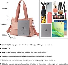 img 1 attached to Scioltoo Handbags Shoulder Mult Pockets Lightweight Women's Handbags & Wallets for Hobo Bags