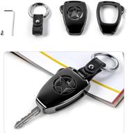 🔑 jecar metal remote key fob cover case shell for jeep wrangler jk jku 2008-2017/compass 2008-2015/patriot 2011-2016 - enhanced protection with key chain accessories logo