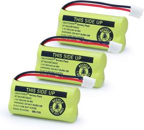 img 4 attached to QBLPOWER BT18433 BT28433 BT184342 BT284342 BT1011 BT-1011 Replacement Battery (3 Pack) for CS6209 CS6219 CS6229 DS6151 Cordless Phone - 2.4V 500mAh Ni-MH