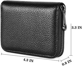 img 1 attached to 👔 Genuine Leather Credit Blocking Organizer: Ultimate Men's Accessory for Wallets, Card Cases & Money Organizers