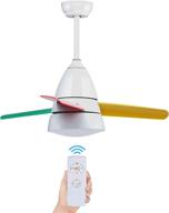 ledmo indoor/outdoor ceiling fans with lights 36&#34; - dimmable led ceiling fan for home with remote control, downrod mount, 3-speed, low profile, 3000k-6500k, timer - ideal for children's room, living room, bedroom логотип