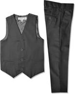 charcoal formal pants for boys by johnnie lene | suits & sport coats logo