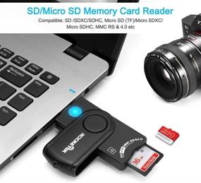 img 2 attached to 🚀 Rocketek USB 3.0 Считыватель смарт-карт - Военный считыватель памяти CAC Military DOD Common Access для Windows и Mac OS X - Встроенный считыватель карт SDHC/SDXC/SD и Micro SD для SIM, MMC RS 4.0