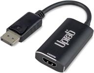 🔌 uptab адаптер displayport 1.4 to hdmi 2.1 с поддержкой hdr - предоставляет возможность использовать разрешение 4k 120hz или 8k 60hz с hdr на пк или планшете с помощью монитора, телевизора или проектора с поддержкой hdmi. логотип