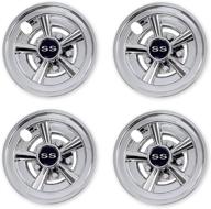 🏌️ nokins golf cart ss wheel covers hub caps: the perfect fit for most golf carts - 8 inch(set of 4) logo