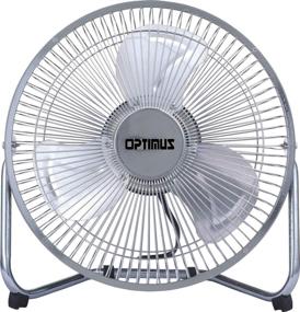 img 1 attached to Optimus F-4092: Ultra-Durable 9-Inch Industrial-Grade Fan- Silver Coated, 2-Speed - Buy 1-Pack Now!