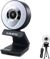 📸 autofocus 1080p usb webcam with stereo microphone for streaming online class | full hd web camera compatible with zoom, skype, facetime, teams | pc mac laptop desktop | sun-6 webcam logo