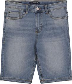 img 2 attached to 👖 Calvin Klein Stretch Denim Boston Boys' Apparel and Shorts