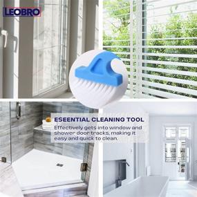 img 3 attached to Efficient 4-Pack Hand-held Cleaning Brushes for Door, Window, Air Conditioning, and Shutter Track Cleaning - LEOBRO