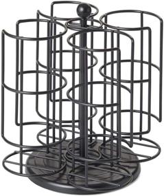 img 3 attached to 💫 Nifty Solutions Bartesian Cocktail Holder: 360-Degree Spinning Medium Pod Organizer in Black (Pack of 1)