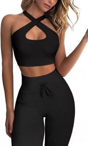 img 1 attached to 🩳 QINSEN Leggings: Stylish Seamless Workout Outfits for Women's Jumpsuits, Rompers & Overalls