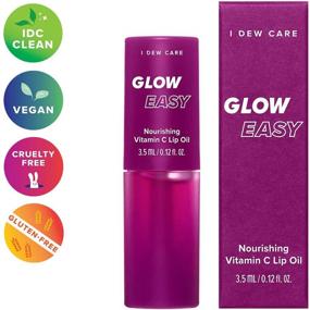 img 1 attached to 💄 Glow Easy Jojoba Seed Oil Tinted Lip Oil Gloss with Vitamin C – Korean Skincare Formula | Vegan, Cruelty-Free, Gluten-Free, Paraben-Free
