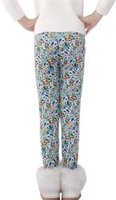 img 1 attached to 🌬️ Pitidrogo Girls Winter Warm Shiny Fleece Leggings - Stretchy & Stylish Ankle-Length Pants (Size 3-12)