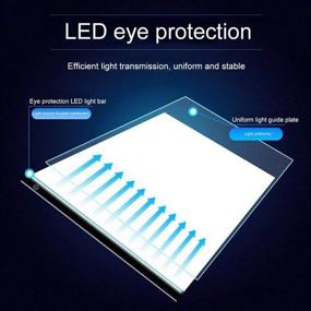 img 3 attached to 🎨 A4 LED Light Pad Board Tablet for Diamond Painting - Ultrathin & Dimmable, Perfect for Full Drill and Partial Drill 5D Diamond Painting Rhinestone Embroidery Dots Cross Stitch DIY Kit