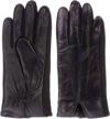 isotoner stretch leather glove perfs logo