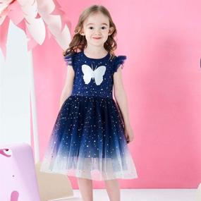 img 2 attached to Cyxon Smiling Clothes: Stylish Autumn Dresses for Girls aged 3 to 8 Years