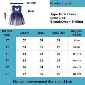 img 3 attached to Cyxon Smiling Clothes: Stylish Autumn Dresses for Girls aged 3 to 8 Years